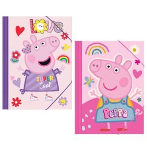 Ντοσιέ χάρτινο λάστιχο peppa pig 25x35cm Peppa