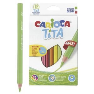 Ξυλομπογιά carioca jumbo σετ=12χρωματα  Carioca 42789