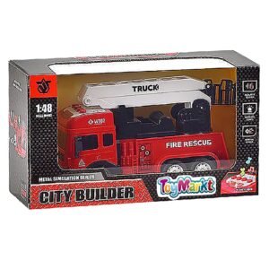 Die cast friction πυροσβεστική με φως + ήχο 27x15x10cm ToyMarkt 902243