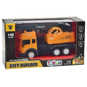 Die cast friction γερανός με φως + ήχο 27x15x10cm ToyMarkt 902245