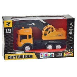 Die cast friction εκσκαφέας με φως + ήχο 27x15x10cm ToyMarkt 902246