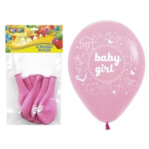 Μπαλλόνια 12″ 6τεμ it ‘s a girl 30cm ToyMarkt 911266