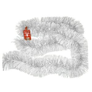 Γιρλάντα λευκή tinsel Φ:11cm Υ:2m Xmasfest 1131895