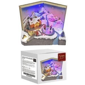 Χωριό xmas ανοιχτό βιβλίο 18cm Xmasfest 1132385