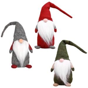 Άγιος νάνος gnome μακρύ σκούφο 44x14cm Xmasfest 1133665