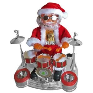 Άγιος μπαταρίας με drums 20x16cm Xmasfest 113588